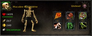macabre marionette wow world of warcraft pet battle